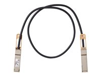 Cisco 100GBASE-CR4 Passive Copper Cable - Direktekoblingskabel - QSFP til QSFP - 1 m - toakset - passiv - for Mellanox ConnectX-5 Ex EN; Nexus 93108TC-EX, 93180YC-FX, 9336C-FX2 QSFP-100G-CU1M=