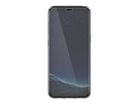 OtterBox Clearly Protected Skin - Baksidedeksel for mobiltelefon - svart, gjennomsiktig - med Alpha Glass-skjermbeskytter - for Samsung Galaxy S8 78-51251