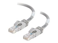 C2G Cat6 Booted Unshielded (UTP) Network Patch Cable - Koblingskabel - RJ-45 (hann) til RJ-45 (hann) - 10 m - UTP - CAT 6 - formstøpt, uten hindringer, flertrådet - grå 83372