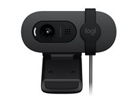 Logitech BRIO 100 - Nettkamera - farge - 2 MP - 1920 x 1080 - 720p, 1080p - lyd - USB 960-001585