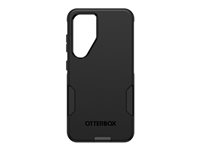 OtterBox Commuter Series - Baksidedeksel for mobiltelefon - antimikrobielt - polykarbonat, syntetisk gummi - svart - for Samsung Galaxy S23 77-91095