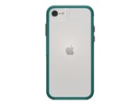LifeProof SEE - Baksidedeksel for mobiltelefon - 50 % resirkulert plast - være rolig (klar/oransje/grønn) - for Apple iPhone 7, 8, SE (2nd generation), SE (3rd generation) 77-83045