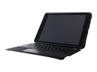 OtterBox Unlimited Series - Tastatur og folioveske - med styrepute - trådløs - Bluetooth - Nordisk - svart krystall tastatur, svart krystall boks - for Apple 10.2-inch iPad (7. generasjon, 8. generasjon, 9. generasjon) 77-82347