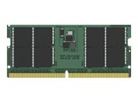 Kingston - DDR5 - modul - 32 GB - SO DIMM 262-pin - 5200 MHz / PC5-41600 - CL42 - 1.1 V - ikke-bufret - ikke-ECC KCP552SD8-32