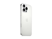 Apple iPhone 16 Pro Max - 5G smartphone - dobbelt-SIM / Internminne 1 TB - OLED-display - 6.9" - 2868 x 1320 piksler (120 Hz) - 3x bakkamera 48 MP, 48 MP, 12 MP - front camera 12 MP - hvit titan MYX53QN/A