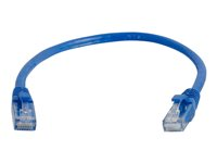 C2G Cat5e Booted Unshielded (UTP) Network Patch Cable - Koblingskabel - RJ-45 (hann) til RJ-45 (hann) - 3 m - UTP - CAT 5e - formstøpt, uten hindringer, flertrådet - blå 83164