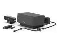 Logitech Logi Dock Focus Room Kit - Videokonferansesett (Logitech BRIO Ultra HD Pro Webcam, Logitech Logi Dock) - Certified for Microsoft Teams 991-000464