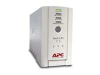 APC Back-UPS CS 650 - UPS - AC 230 V - 400 watt - 650 VA - RS-232, USB - utgangskontakter: 4 - beige BK650EI