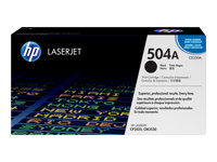 HP 504A - Svart - original - LaserJet - tonerpatron (CE250A) - for Color LaserJet CM3530 MFP, CM3530fs MFP, CP3525, CP3525dn, CP3525n, CP3525x CE250A