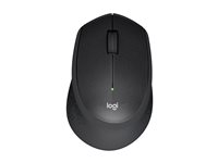 Logitech M330 SILENT PLUS - Mus - 3 knapper - trådløs - 2.4 GHz - USB trådløs mottaker - blå 910-004910