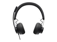 Logitech Zone 750 - Hodesett - on-ear - kablet - aktiv støydemping - USB-C 981-001104