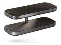 ZENS Quattro Charger Pro 4 - Trådløst ladestativ + AC-strømadapter - 15 watt - 4 utgangskontakter (magnetisk) - svart ZEQC01B/00