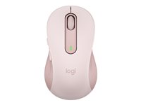 Logitech Signature M650 L - Mus - stor størrelse - optisk - 5 knapper - trådløs - Bluetooth, 2.4 GHz - Logitech Logi Bolt USB-mottaker - rosa 910-006237