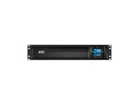 APC Smart-UPS C - UPS (kan monteres i rack) - AC 230 V - 600 watt - 1000 VA - USB, serial - utgangskontakter: 4 - 2U - svart - med APC SmartConnect - for P/N: AR4018SPX432, AR4024SP, AR4024SPX429, AR4024SPX431, AR4024SPX432, NBWL0356A SMC1000I-2UC