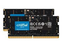 Crucial - DDR5 - sett - 32 GB: 2 x 16 GB - SO DIMM 262-pin - 5600 MHz / PC5-44800 - CL46 - 1.1 V - ikke-ECC CT2K16G56C46S5