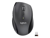 Logitech Marathon M705 - Mus - høyrehendt - laser - trådløs - 2.4 GHz - USB trådløs mottaker 910-006034