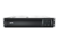 APC Smart-UPS 750VA LCD RM - UPS (kan monteres i rack) - AC 230 V - 500 watt - 750 VA - Ethernet, RS-232, USB - utgangskontakter: 4 - 2U - svart - for P/N: AR3103SP, AR3106SP, AR4024SP, AR4024SPX429, AR4024SPX431, AR4024SPX432, NBWL0356A SMT750RMI2UC