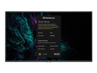 NEC MultiSync M431 AirServer - 43" Diagonalklasse M Series LED-bakgrunnsbelyst LCD-skjerm - intelligent skilting - med trådløs mediemottaker - 4K UHD (2160p) 3840 x 2160 - HDR - Edge LED - svart, pantone 426M 40001580