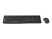 Logitech MK270 Wireless Combo - Tastatur- og mussett - trådløs - 2.4 GHz - akademisk 920-010029