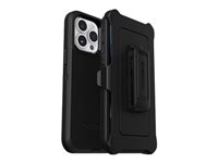 OtterBox Defender Series - Baksidedeksel for mobiltelefon - robust - MagSafe-samsvar - polykarbonat, syntetisk gummi - svart - for Apple iPhone 14 Pro Max 77-88393
