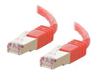 C2G Cat5e Booted Shielded (STP) Network Patch Cable - Koblingskabel - RJ-45 (hann) til RJ-45 (hann) - 3 m - STP - CAT 5e - formstøpt - rød 83792