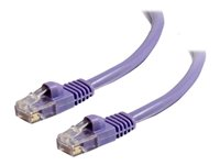 C2G Cat5e Booted Unshielded (UTP) Network Patch Cable - Koblingskabel - RJ-45 (hann) til RJ-45 (hann) - 10 m - UTP - CAT 5e - formstøpt, uten hindringer, flertrådet - purpur 83665