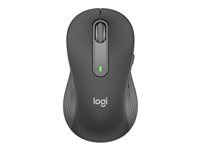 Logitech Signature M650 L LEFT - Mus - stor størrelse - venstrehendt - optisk - 5 knapper - trådløs - Bluetooth, 2.4 GHz - Logitech Logi Bolt USB-mottaker - grafitt 910-006239