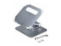 StarTech.com - Notebookstativ - 360° swivel, telescopic height adjustment - skrivebord - sølv ATER-LAPTOP-RISER