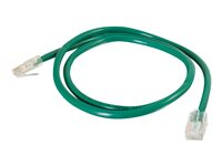 C2G Cat5e Non-Booted Unshielded (UTP) Network Patch Cable - Koblingskabel - RJ-45 (hann) til RJ-45 (hann) - 1 m - UTP - CAT 5e - flertrådet, uniboot - grønn 83061