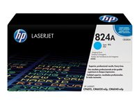 HP 824A - Cyan - original - trommelsett - for Color LaserJet CM6040, CM6040f, CM6049f, CP6015de, CP6015dn, CP6015n, CP6015x, CP6015xh CB385A