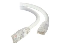 C2G Cat5e Booted Unshielded (UTP) Network Patch Cable - Koblingskabel - RJ-45 (hann) til RJ-45 (hann) - 1.5 m - UTP - CAT 5e - formstøpt, uten hindringer, flertrådet - hvit 83262