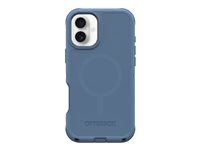 OtterBox Defender Series - Baksidedeksel for mobiltelefon - MagSafe-samsvar - silikon - babyblå jeans (blå) - for Apple iPhone 16 Plus 77-95948