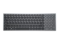 Dell KB740 - Tastatur - kompakt, multi-enhet - trådløs - 2.4 GHz, Bluetooth 5.0 - QWERTY - Pan Nordic - titangrå - med 3-års Next Business Day Advanced Exchange Service KB740-GY-R-NOR