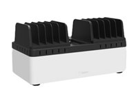 Belkin Store and Charge Go with fixed dividers - Ladestasjon - 120 watt - utgangskontakter: 10 B2B161VF