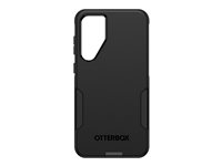 OtterBox Commuter Series - Baksidedeksel for mobiltelefon - antimikrobielt - polykarbonat, syntetisk gummi - svart - for Samsung Galaxy S23+ 77-91079