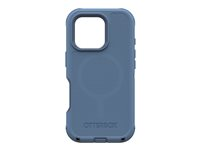 OtterBox Defender Series - Baksidedeksel for mobiltelefon - MagSafe-samsvar - silikon - babyblå jeans (blå) - for Apple iPhone 16 Pro 77-95971