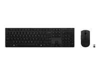 Lenovo Professional - Tastatur- og mussett - trådløs - Bluetooth, 2.4 GHz - Norsk - tastsvitsj: Scissor-Switch - grå - brun boks - CRU 4X31K03955