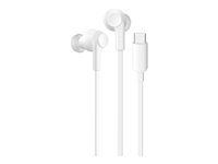 Belkin SoundForm - Ørepropper med mikrofon - i øret - kablet - aktiv støydemping - USB-C - lydisolerende - hvit G3H0003HQWH