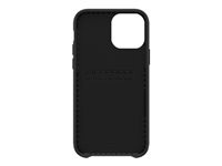 LifeProof WAKE - Baksidedeksel for mobiltelefon - havbasert resirkulert plast - svart, bløtt bølgemønster - for Apple iPhone 12, 12 Pro 77-65446