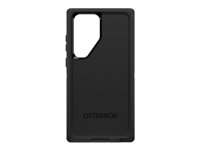 OtterBox Commuter Series - Baksidedeksel for mobiltelefon - antimikrobielt - polykarbonat, syntetisk gummi - svart - for Samsung Galaxy S23 Ultra 77-91111