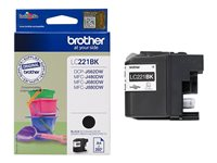 Brother LC221BK - Svart - original - blekkpatron - for Brother DCP-J562DW, MFC-J480DW, MFC-J680DW, MFC-J880DW LC221BK