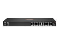 HPE Aruba 6000 24G 4SFP Switch - Switch - L3 - Styrt - 24 x 10/100/1000 + 4 x Gigabit SFP - side til side-luftflyt - rackmonterbar - AC 100 - 127 V / 200 - 240 V R8N88A#ABB