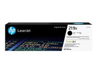 HP 219X - Høy ytelse - svart - original - LaserJet - tonerpatron (W2190X) - for P/N: 499Q6F#B19, 499Q6F#BAZ, 499Q7F#BAZ, 499Q8F#B19, 499Q8F#BAZ, 499R0F#BAZ, 8D7L0A#BAZ W2190X