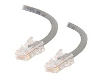 C2G Cat5e Non-Booted Unshielded (UTP) Network Patch Cable - Koblingskabel - RJ-45 (hann) til RJ-45 (hann) - 15 m - UTP - CAT 5e - flertrådet, uniboot - grå 83008