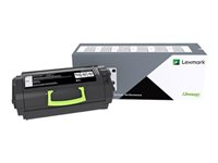 Lexmark 620XA - Ekstra høy ytelse - svart - original - tonerpatron LCCP - for Lexmark MX711, MX810, MX811, MX812 62D0XA0