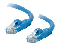 C2G Cat5e Booted Unshielded (UTP) Network Patch Cable - Koblingskabel - RJ-45 (hann) til RJ-45 (hann) - 2 m - UTP - CAT 5e - formstøpt, uten hindringer, flertrådet - blå 83163