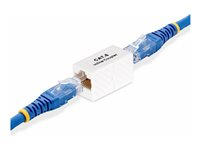 StarTech.com RJ45 Coupler 5-Pack, Inline Cat6 Coupler, Female to Female (F/F) T568 Connector, Unshielded Ethernet Cable Extension - 5 Pack (IN-CAT6-COUPLER-U5) - Nettverkkopler - RJ-45 (hunn) til RJ-45 (hunn) - uskjermet - CAT 5/5e/6 - passiv - hvit (en pakke 5) IN-CAT6-COUPLER-U5