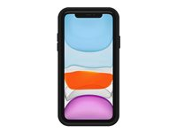 LifeProof SEE - Baksidedeksel for mobiltelefon - 50 % resirkulert plast - svart krystall - for Apple iPhone 11 77-83017