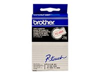 Brother - Hvit, rød - Rull (1,2 cm x 7,7 m) 1 stk skriverteip - for P-Touch PT-15, PT-20, PT-2000, PT-3000, PT-500, PT-5000, PT-6, PT-8, PT-8E TC202