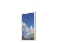 HI-ND Ceiling Casing 49" - Monteringssett (hylster) - portrett - for digitalsignerings-LCD-panel - hvit, RAL 9003 - skjermstørrelse: 49" - takmonterbar - for LG 49XS2E-B, 49XS4J-B CC4925-5001-01